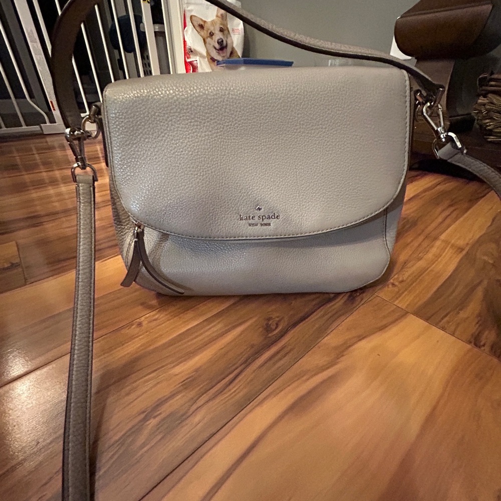 Kate Spade Light Gray Crossbody Bag